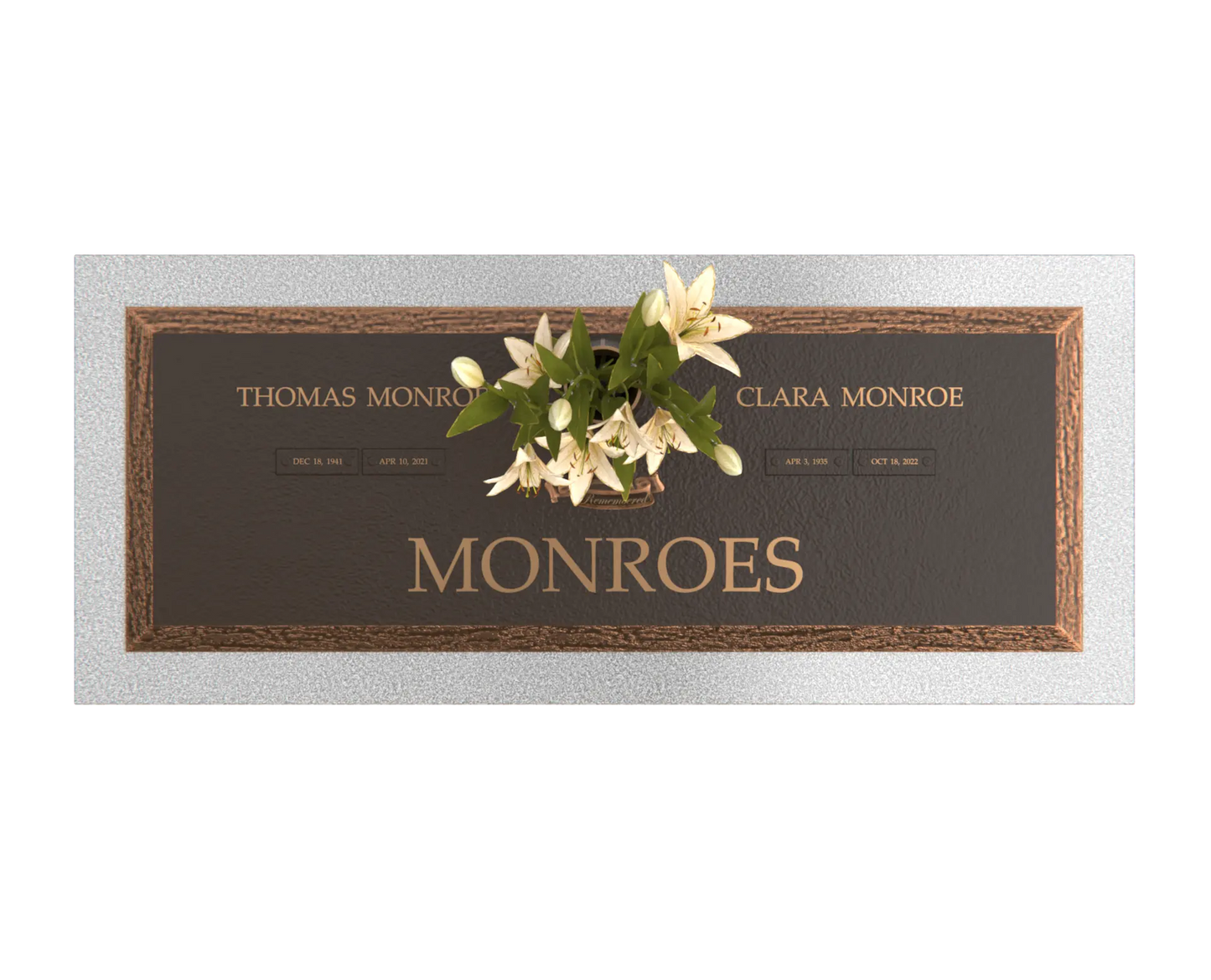 Premium Bronze Plaque 36"x 13"