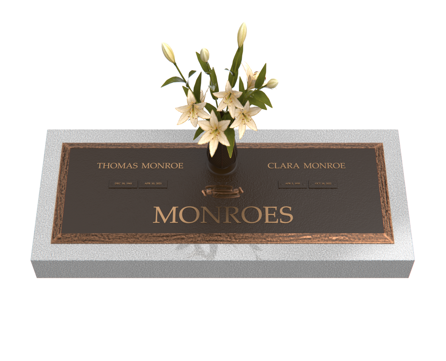 Premium Bronze Plaque 36"x 13" with Granite Base