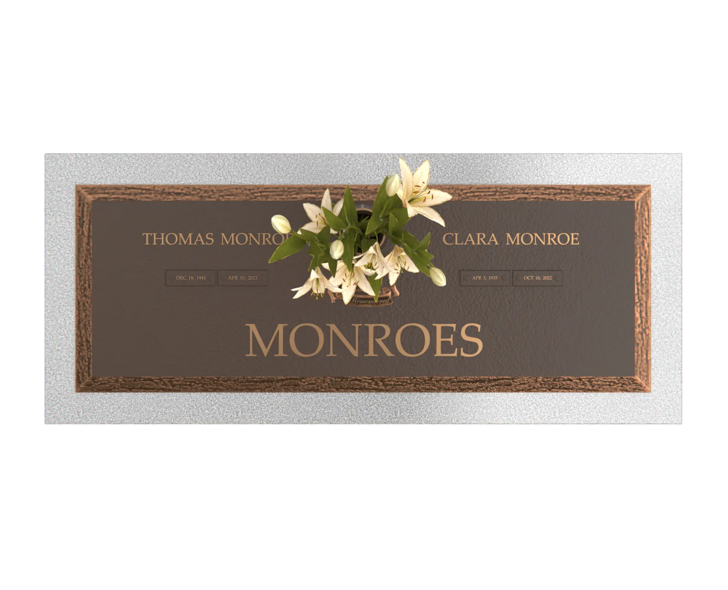 Premium Bronze Plaque 36"x 13"