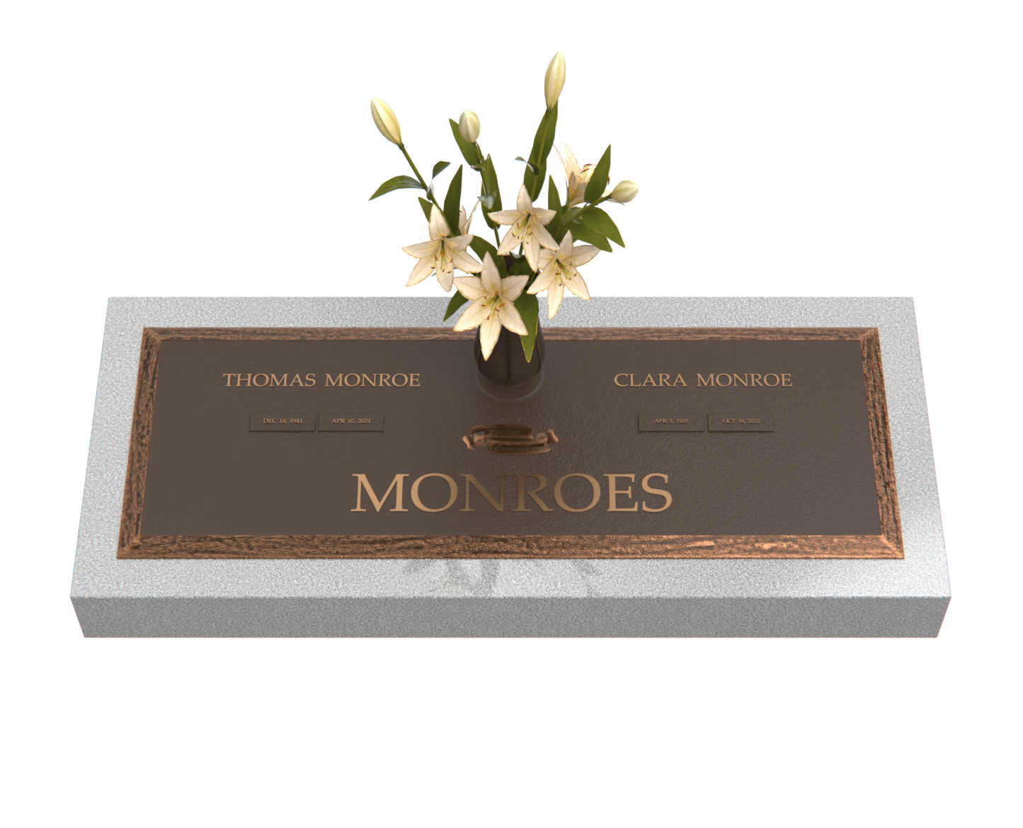 Premium Bronze Plaque 36"x 13" with Granite Base