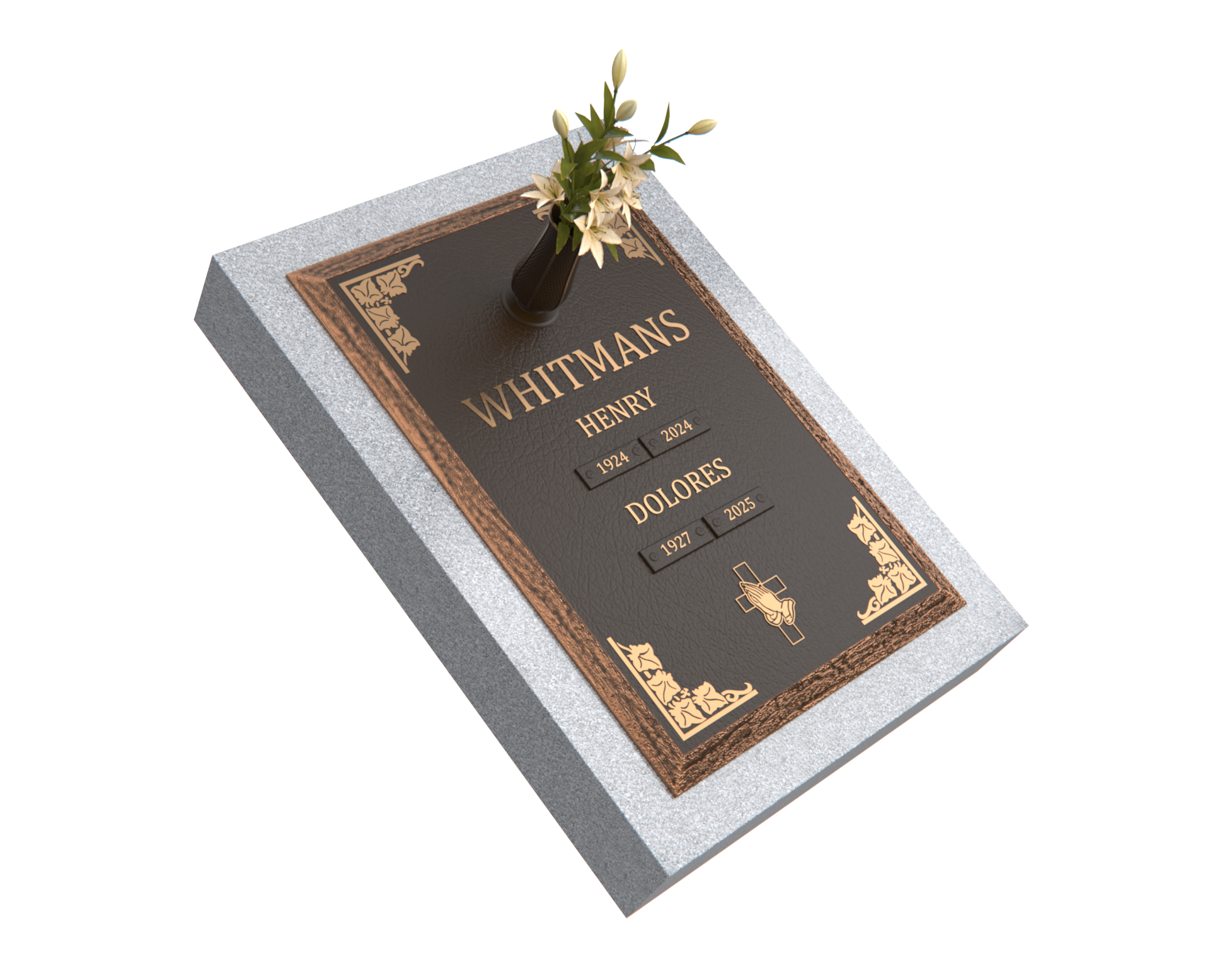 Premium Bronze Plaque 24"x 16" with Granite Base