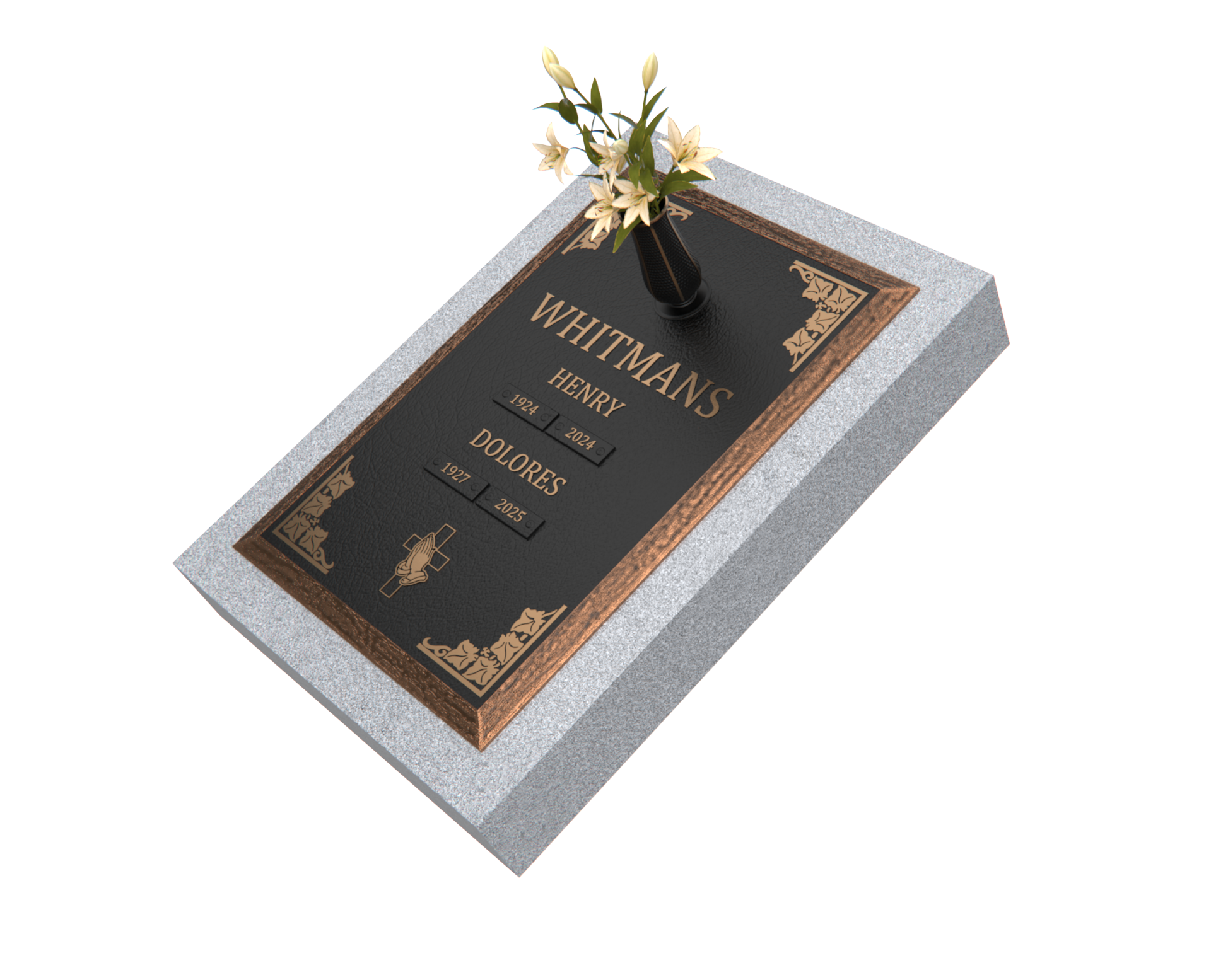 Premium Bronze Plaque 24"x 16" with Granite Base