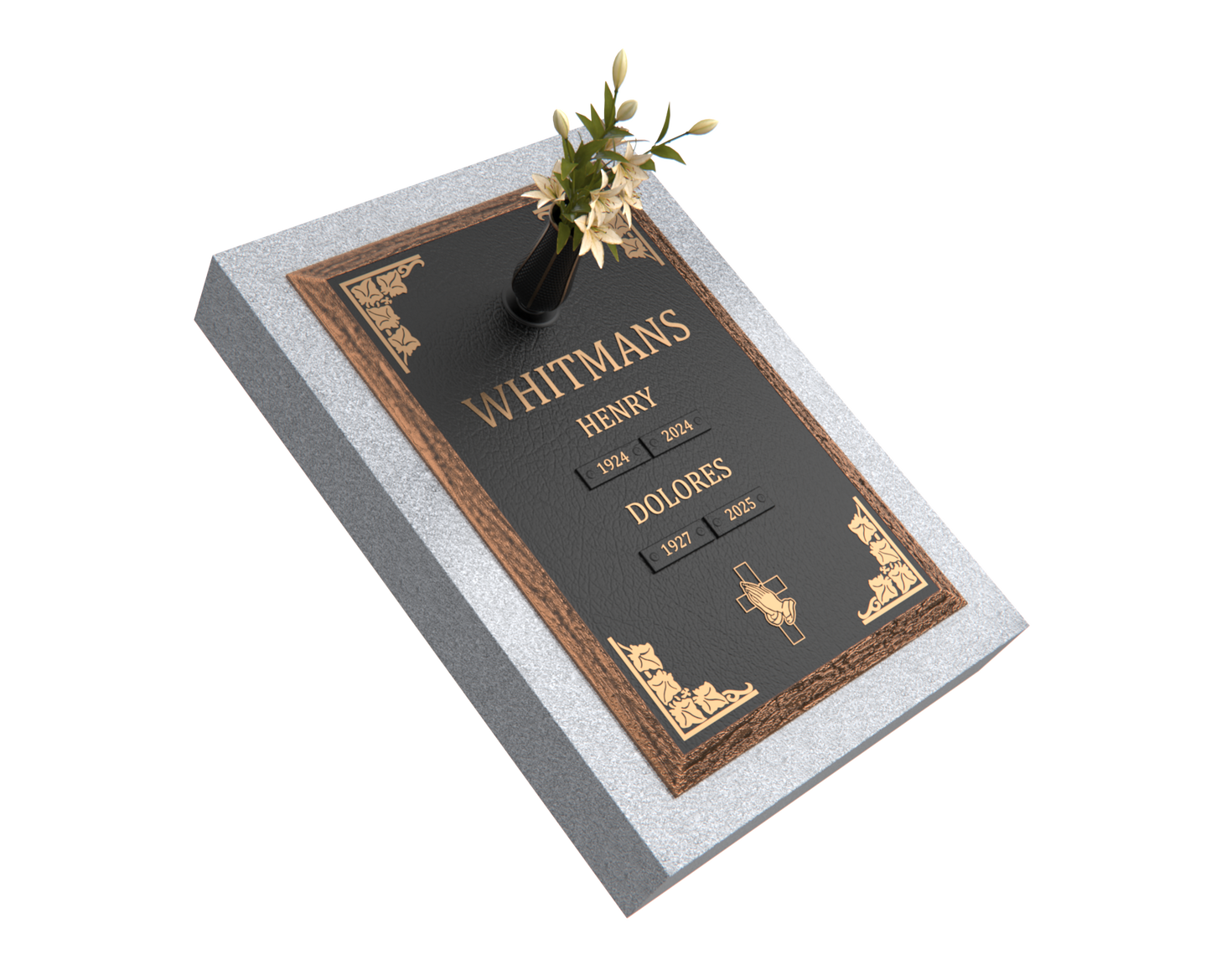 Premium Bronze Plaque 24"x 16" with Granite Base