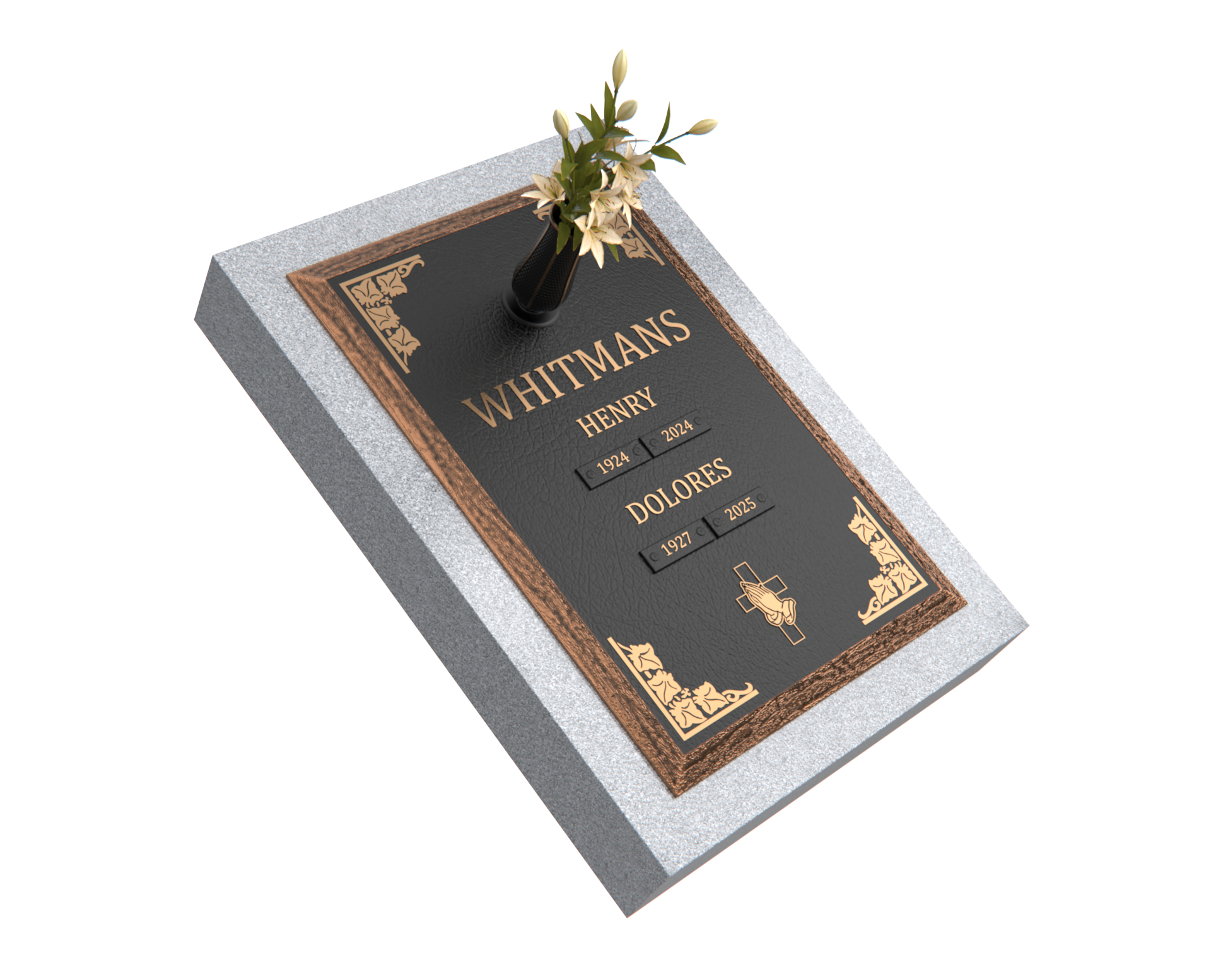 Premium Bronze Plaque 24"x 16" with Granite Base
