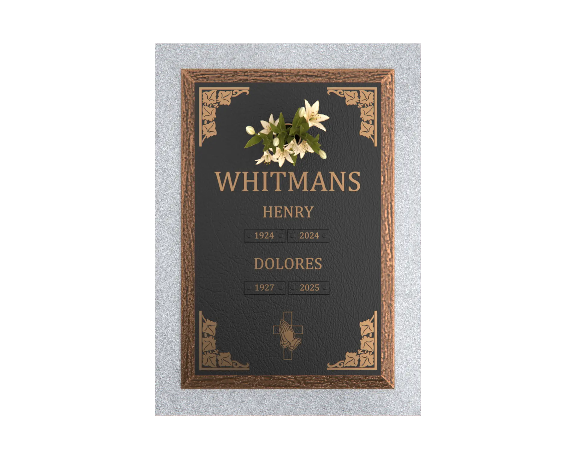 Premium Bronze Plaque 24"x 16"