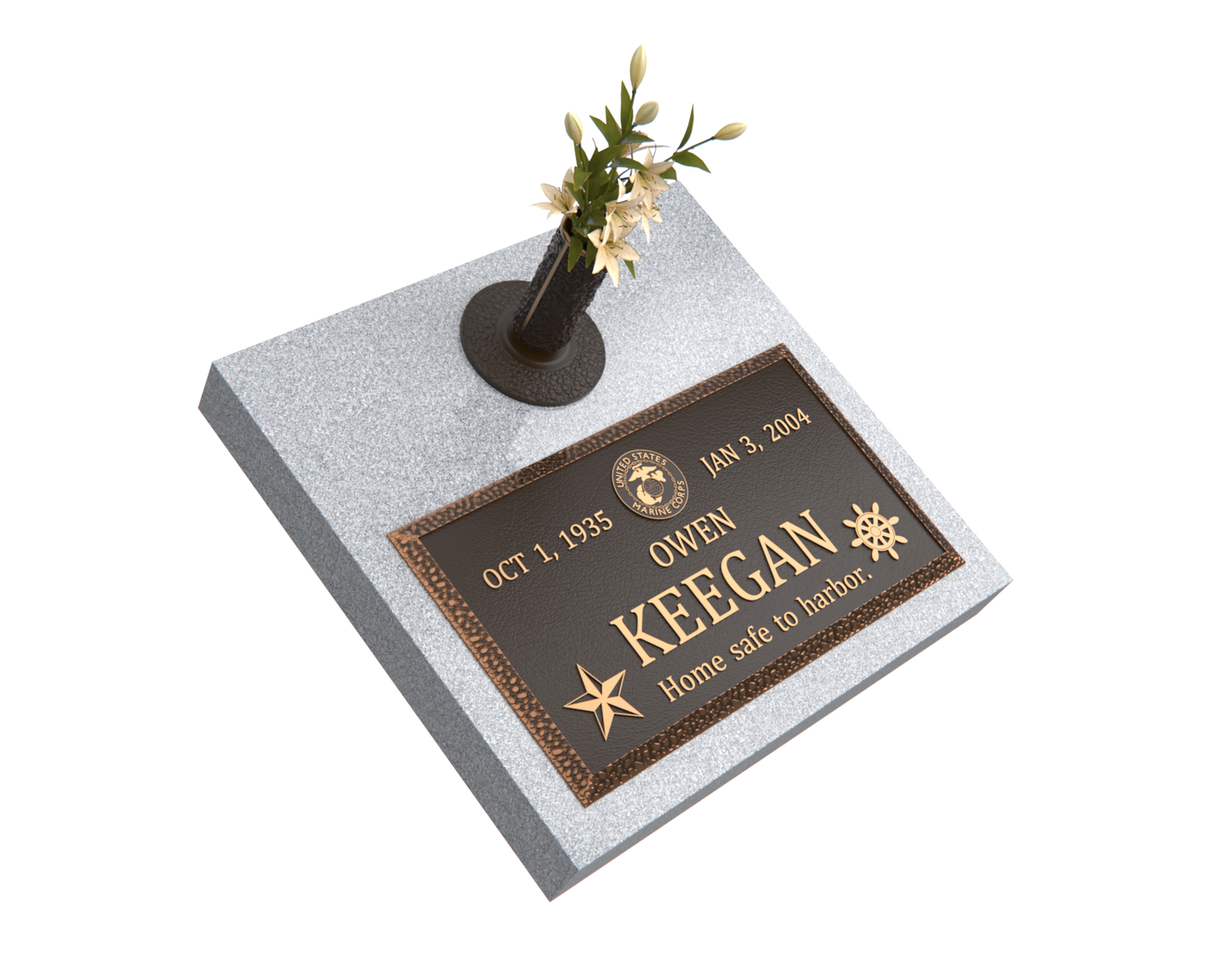 Premium Bronze Plaque 28"x 16" with Granite Base
