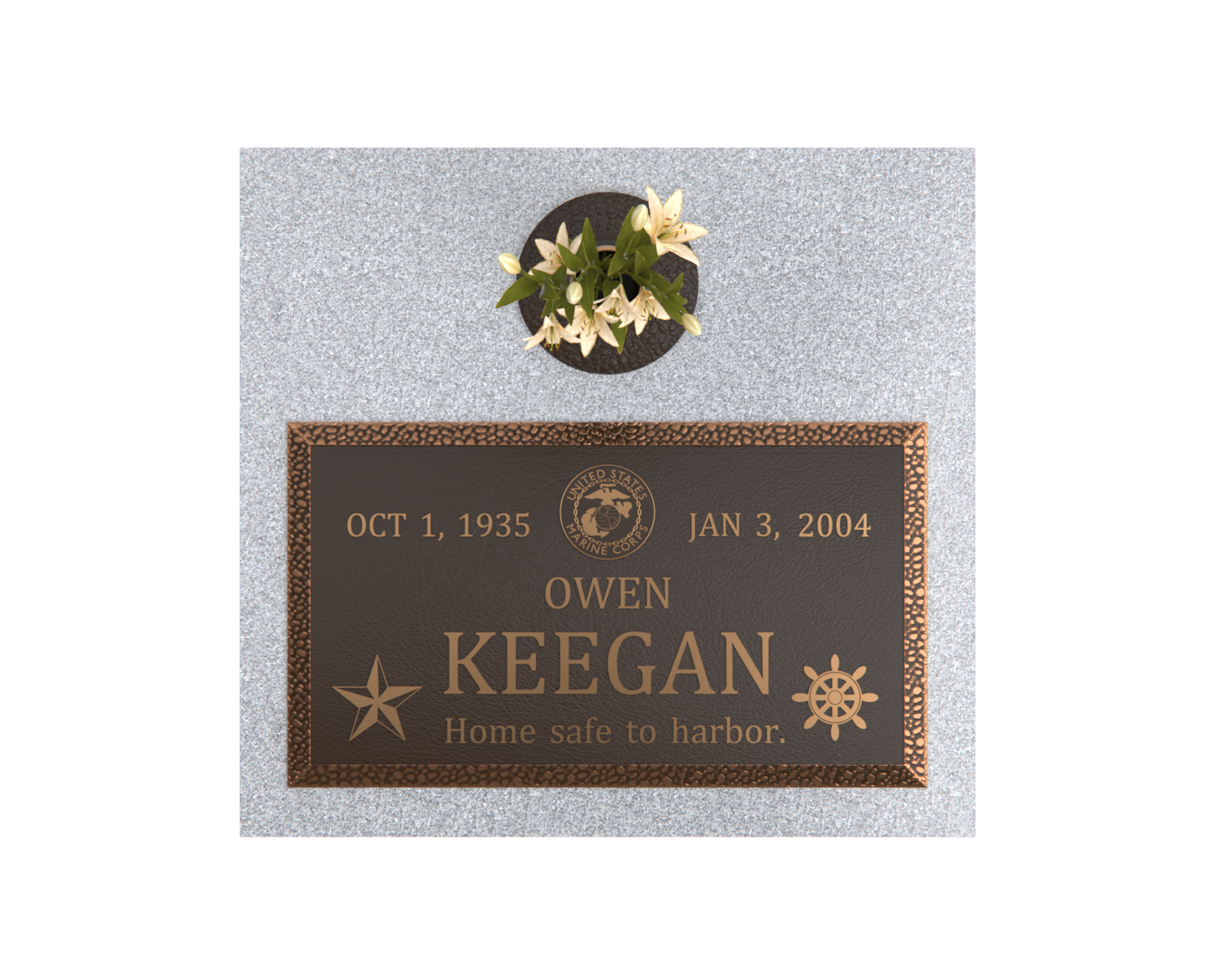 Premium Bronze Plaque 28"x 16" with Granite Base