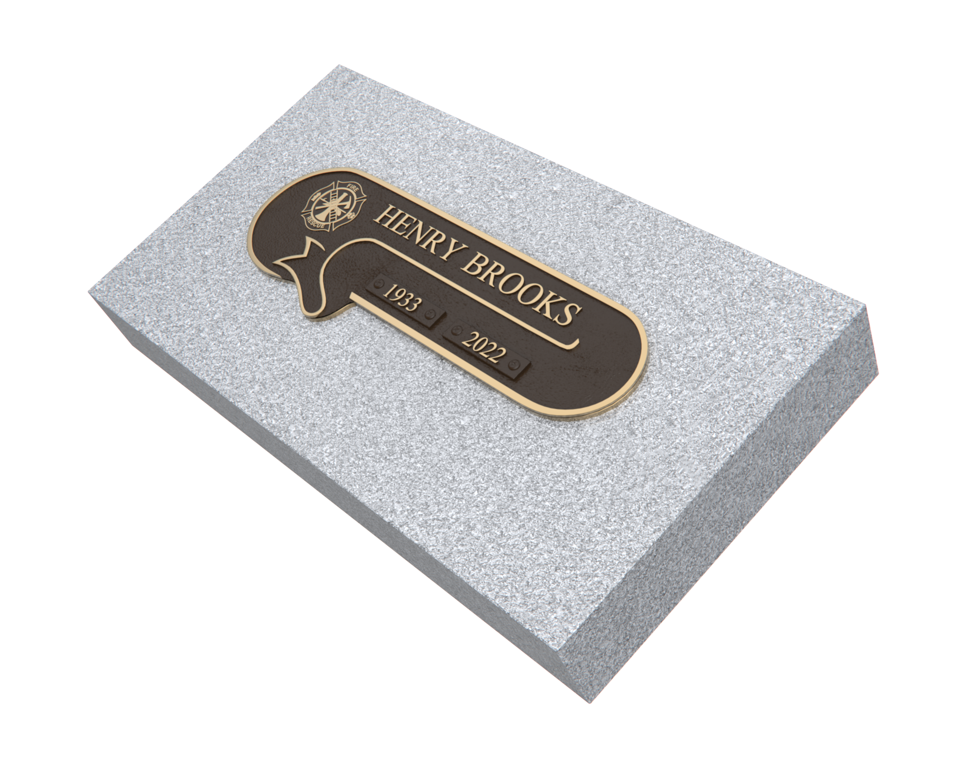 Premium Bronze Plaque 11"x 4" with Granite Base