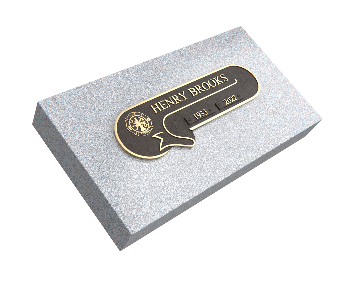 Premium Bronze Plaque 11"x 4" with Granite Base