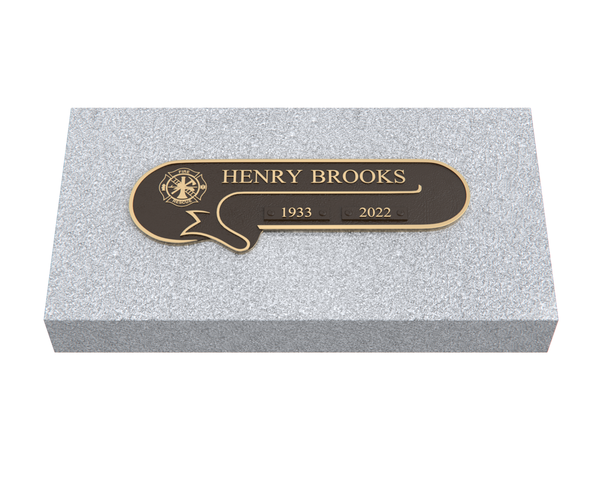Premium Bronze Plaque 11"x 4" with Granite Base