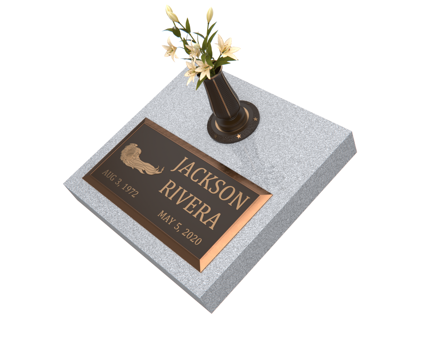 Premium Bronze Plaque 24"x 12" with Granite Base