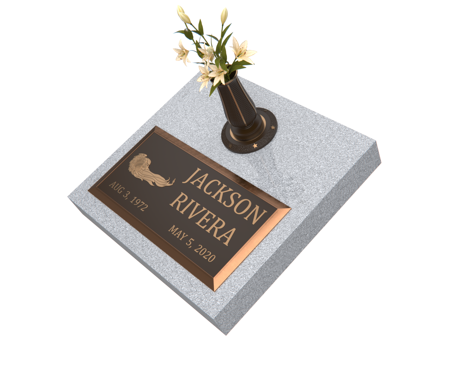 Premium Bronze Plaque 24"x 12" with Granite Base