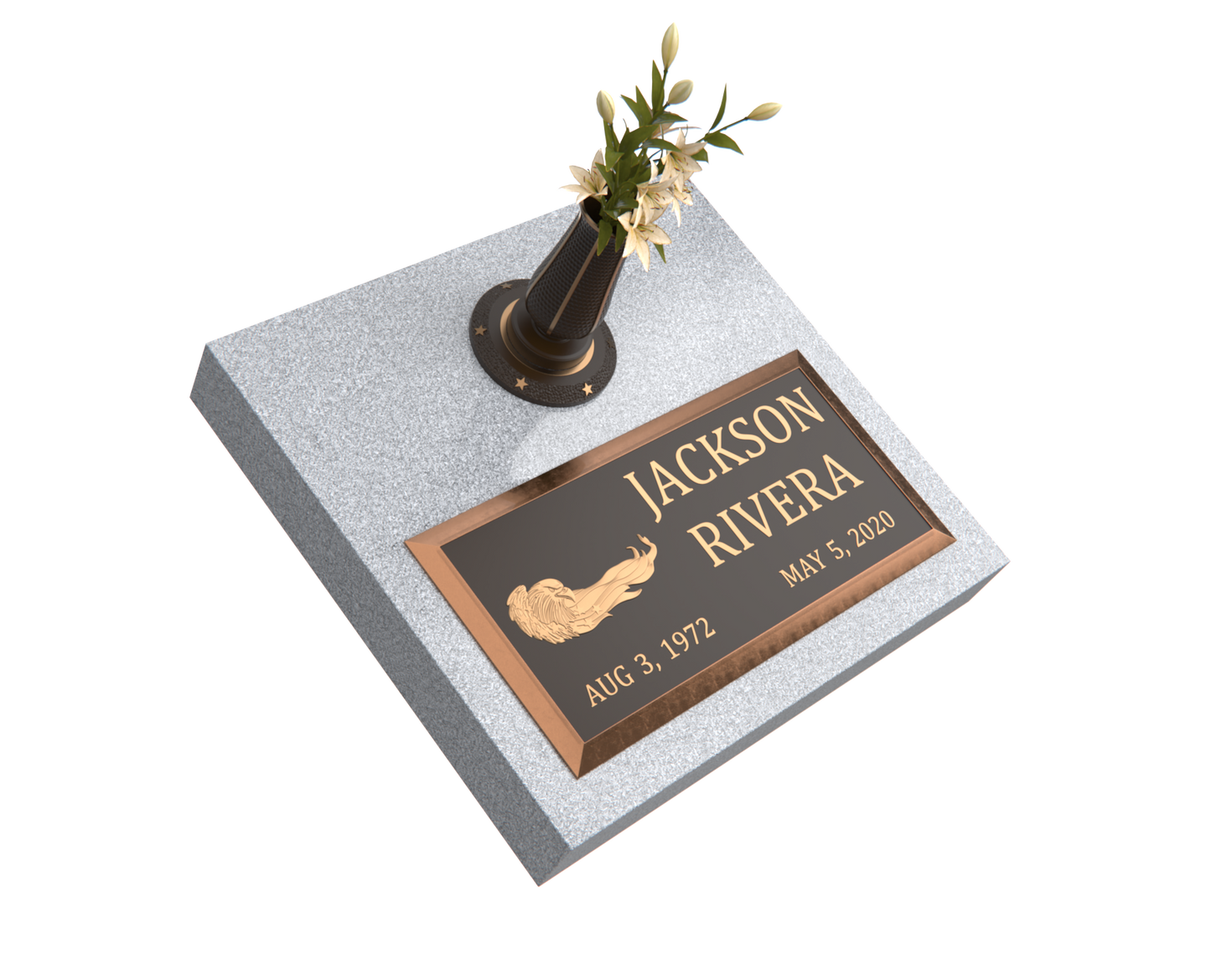 Premium Bronze Plaque 24"x 12" with Granite Base