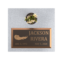 Premium Bronze Plaque 24"x 12" with Granite Base