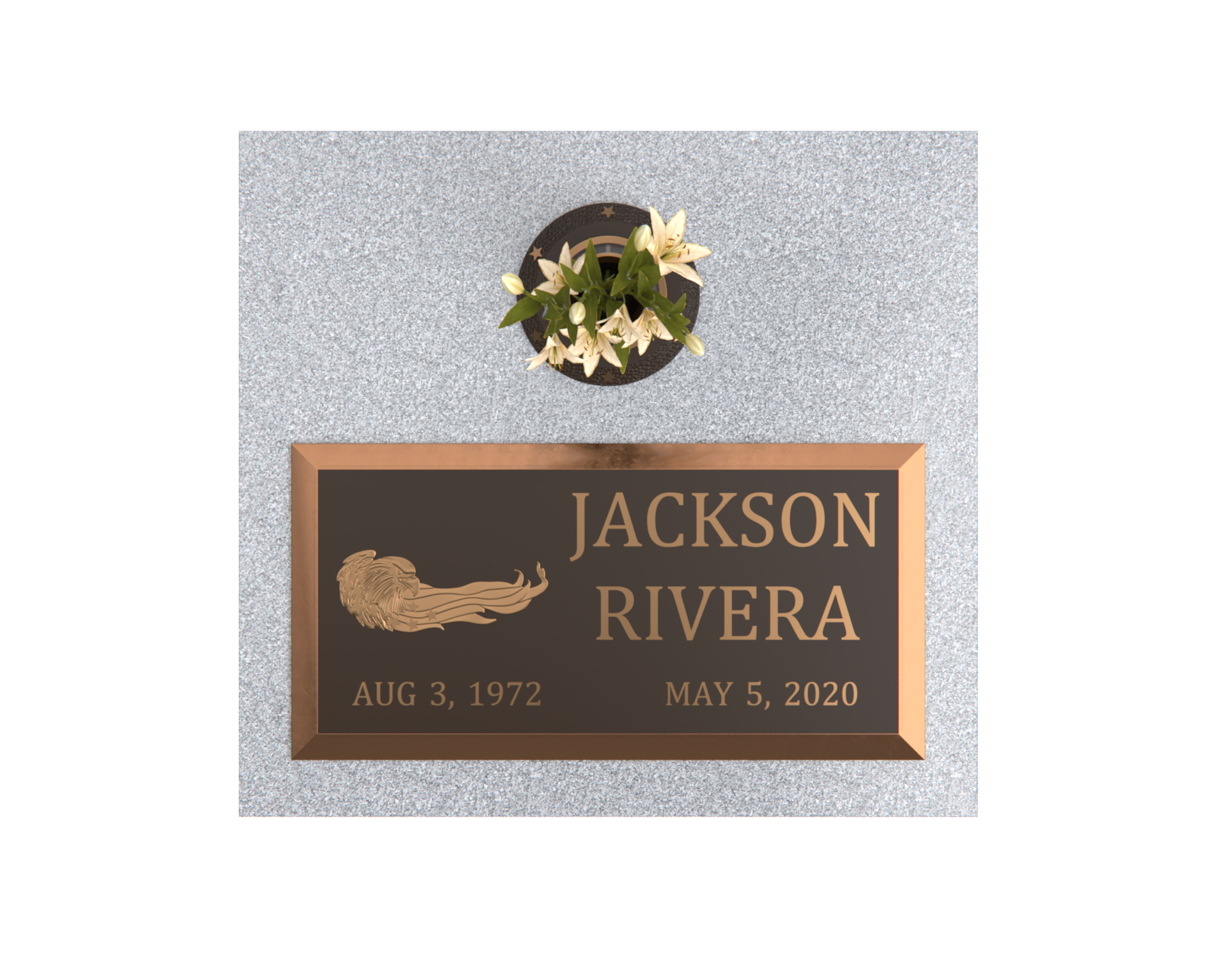 Premium Bronze Plaque 24"x 12" with Granite Base