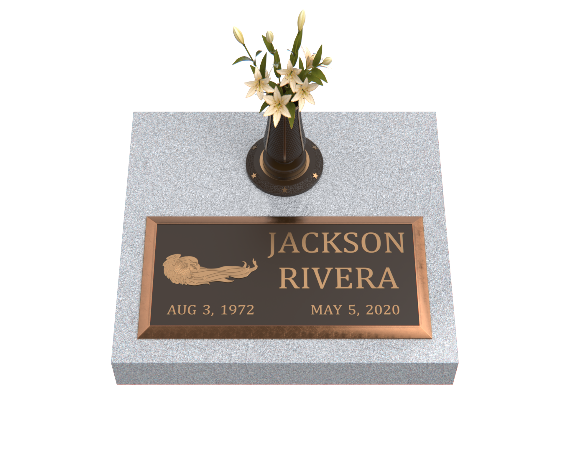 Premium Bronze Plaque 24"x 12" with Granite Base