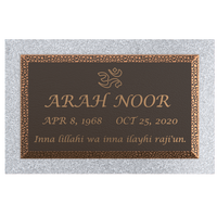 Premium Bronze Plaque 24"x 14" with Granite Base