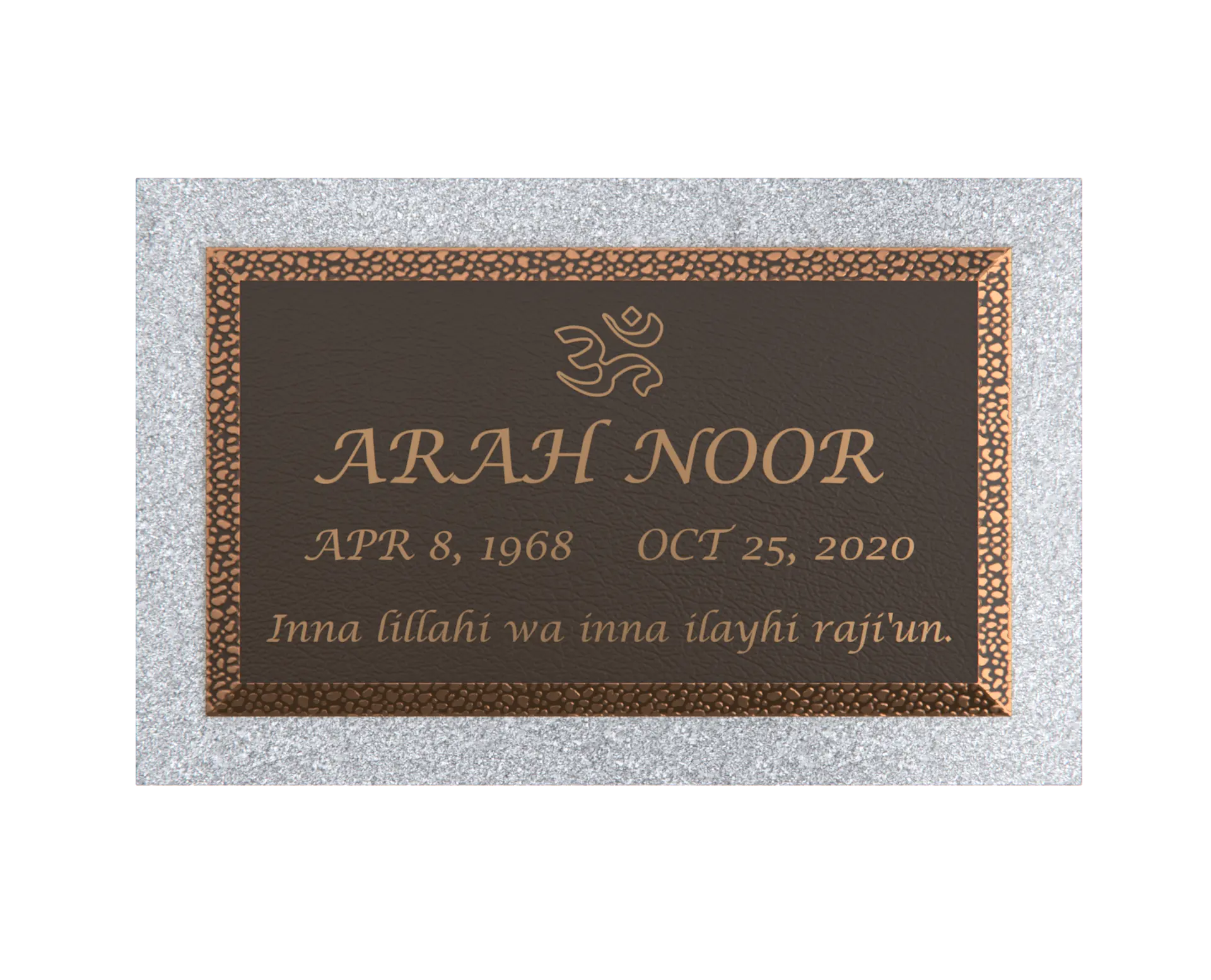Premium Bronze Plaque 24"x 14"