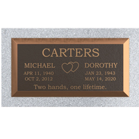 Premium Bronze Plaque 24"x 12"