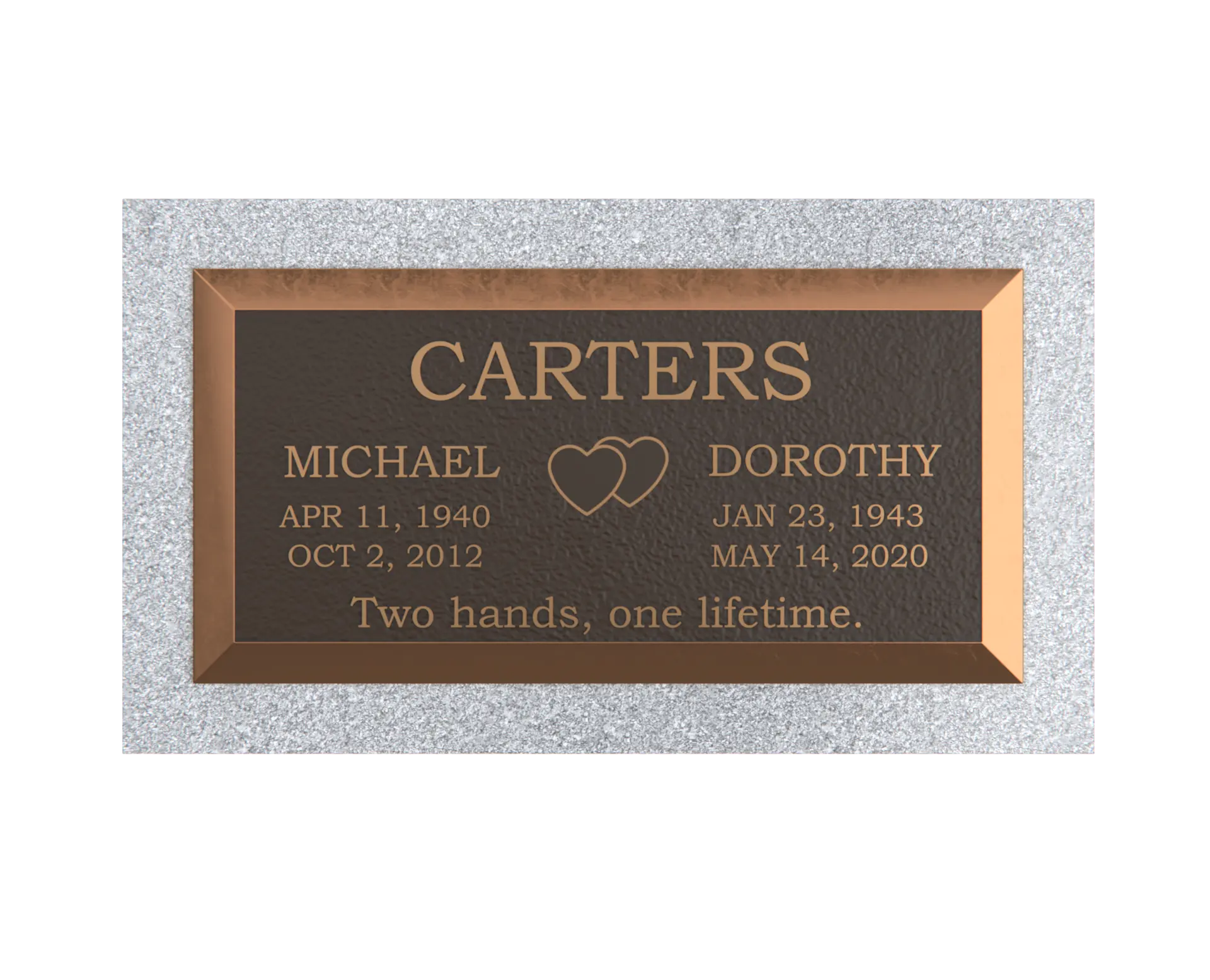 Premium Bronze Plaque 24"x 12"