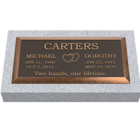 Premium Bronze Plaque 24"x 12" with Granite Base