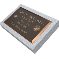 Premium Bronze Plaque 24"x 14" with Granite Base