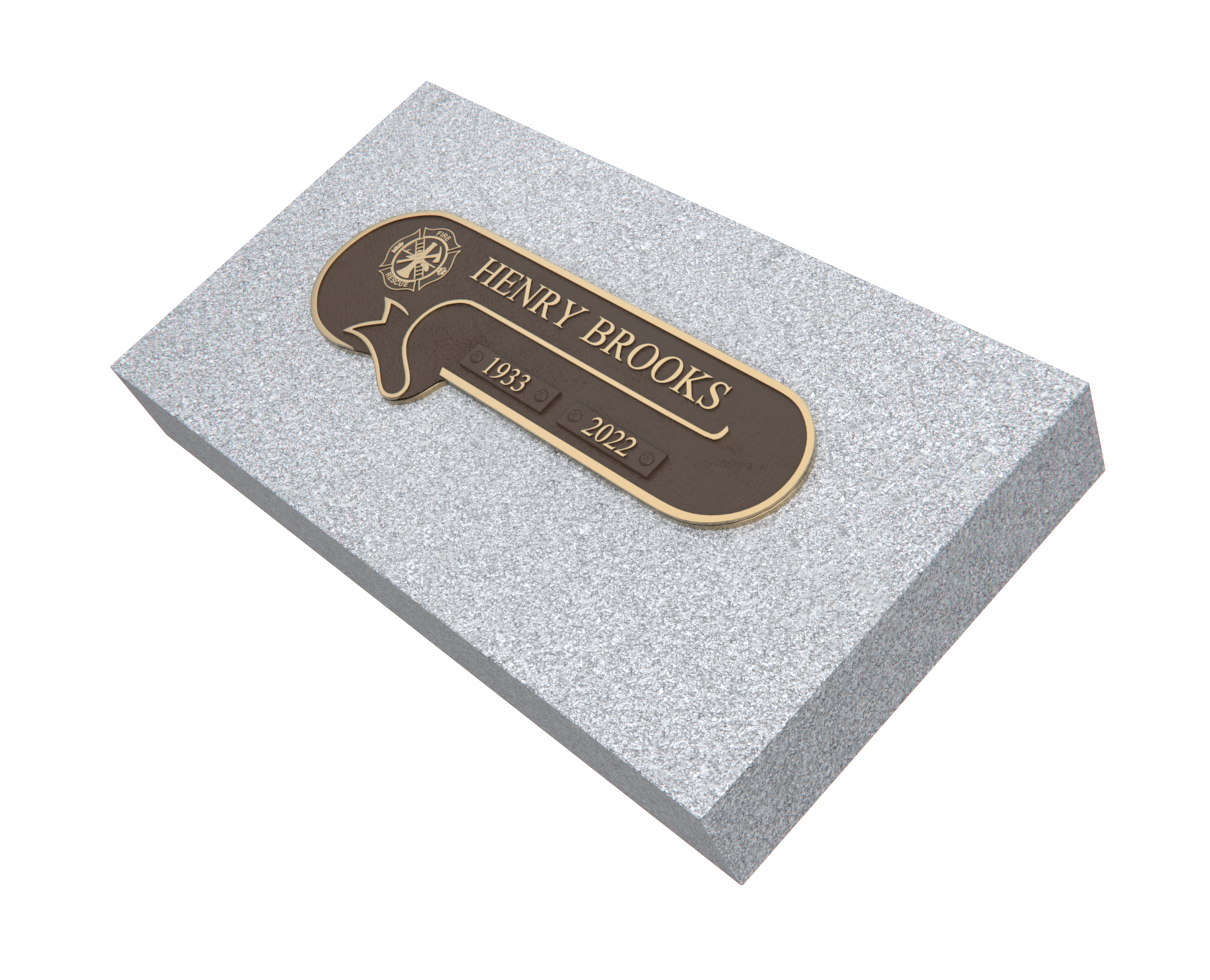 Premium Bronze Plaque 11"x 4" with Granite Base
