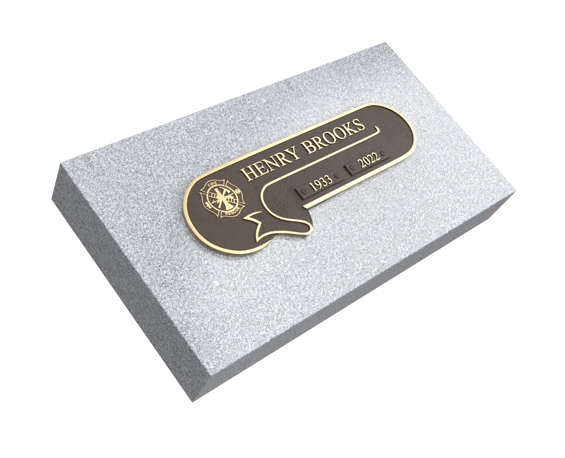 Premium Bronze Plaque 11"x 4" with Granite Base