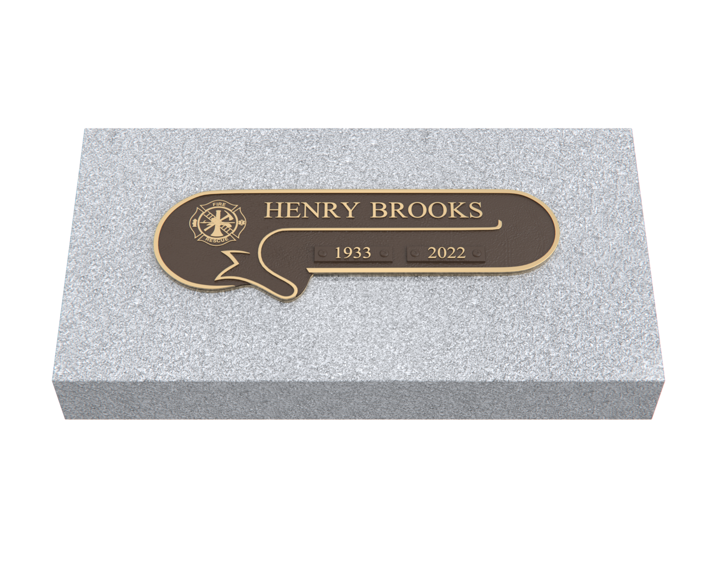 Premium Bronze Plaque 11"x 4" with Granite Base