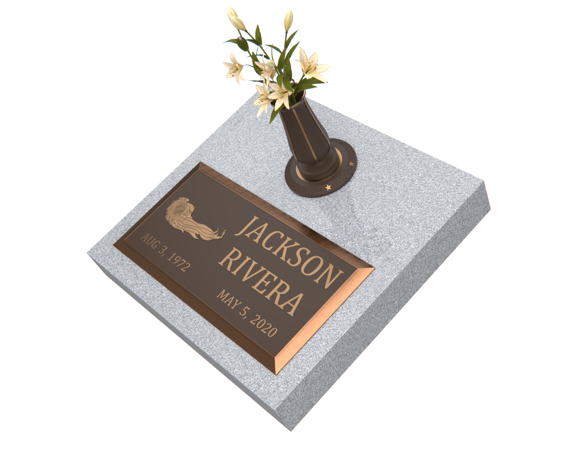 Premium Bronze Plaque 24"x 12" with Granite Base