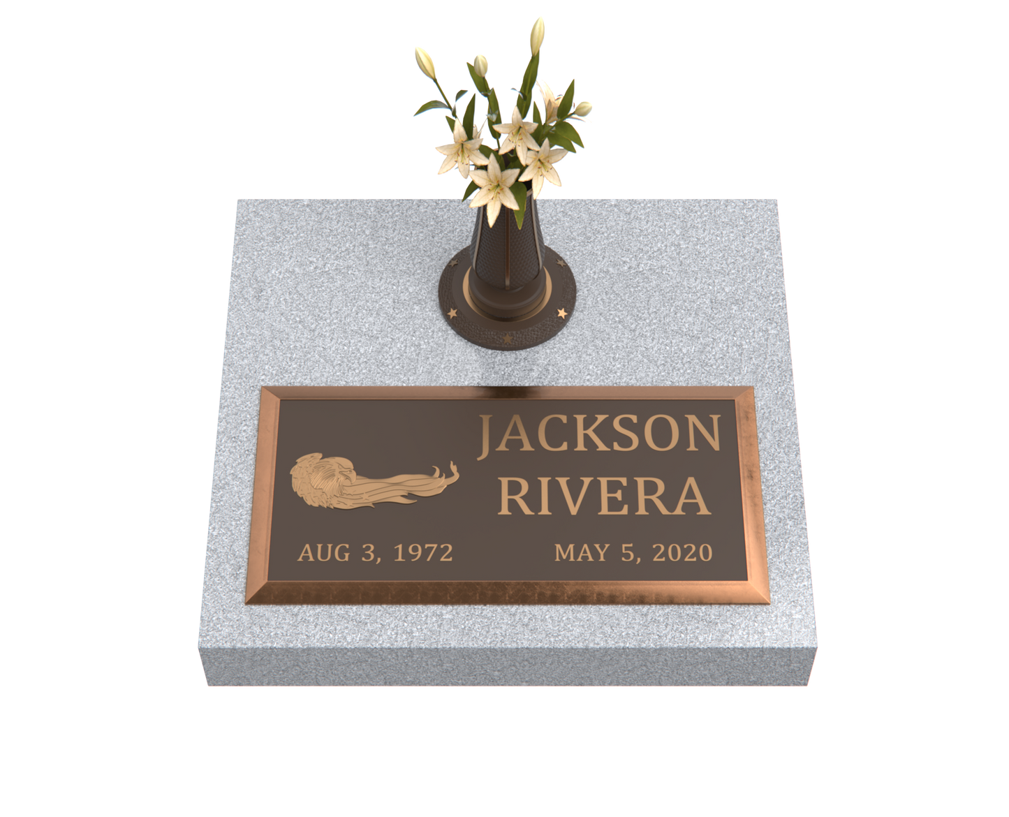 Premium Bronze Plaque 24"x 12" with Granite Base