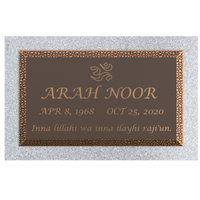 Premium Bronze Plaque 24"x 14" with Granite Base