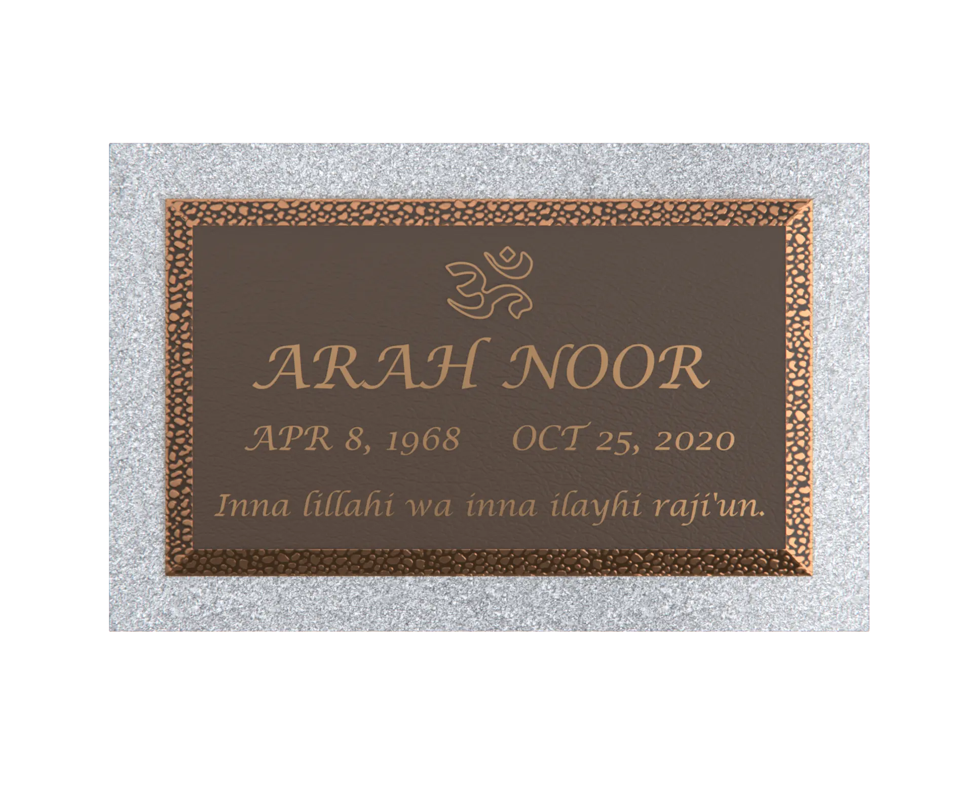 Premium Bronze Plaque 24"x 14"