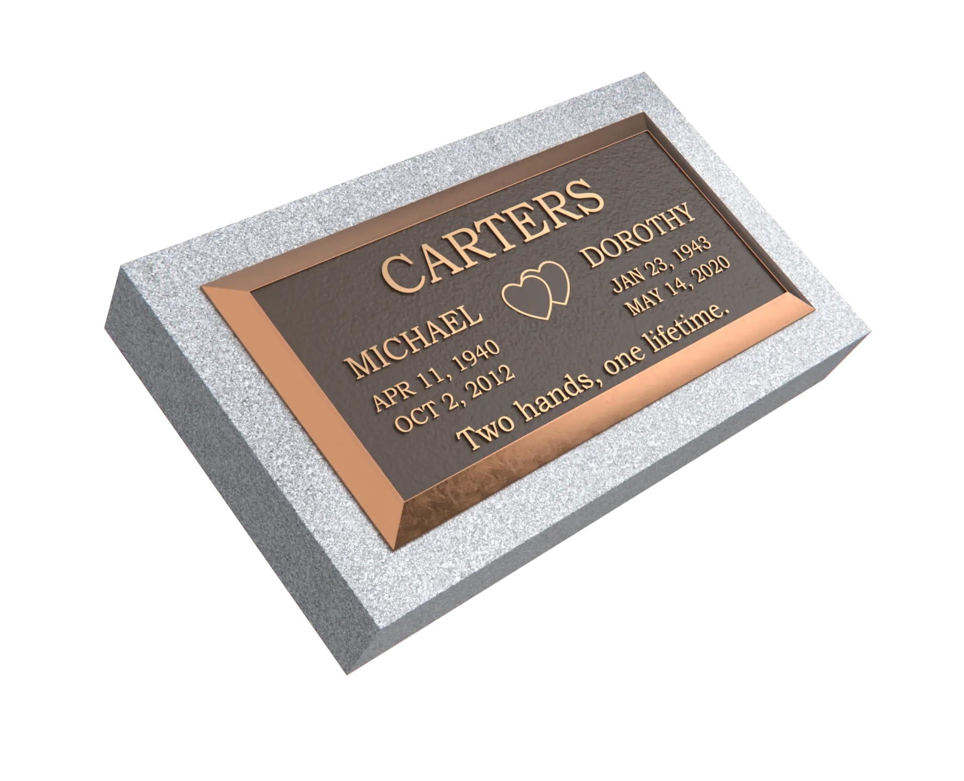 Premium Bronze Plaque 24"x 12"