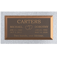 Premium Bronze Plaque 24"x 12" with Granite Base