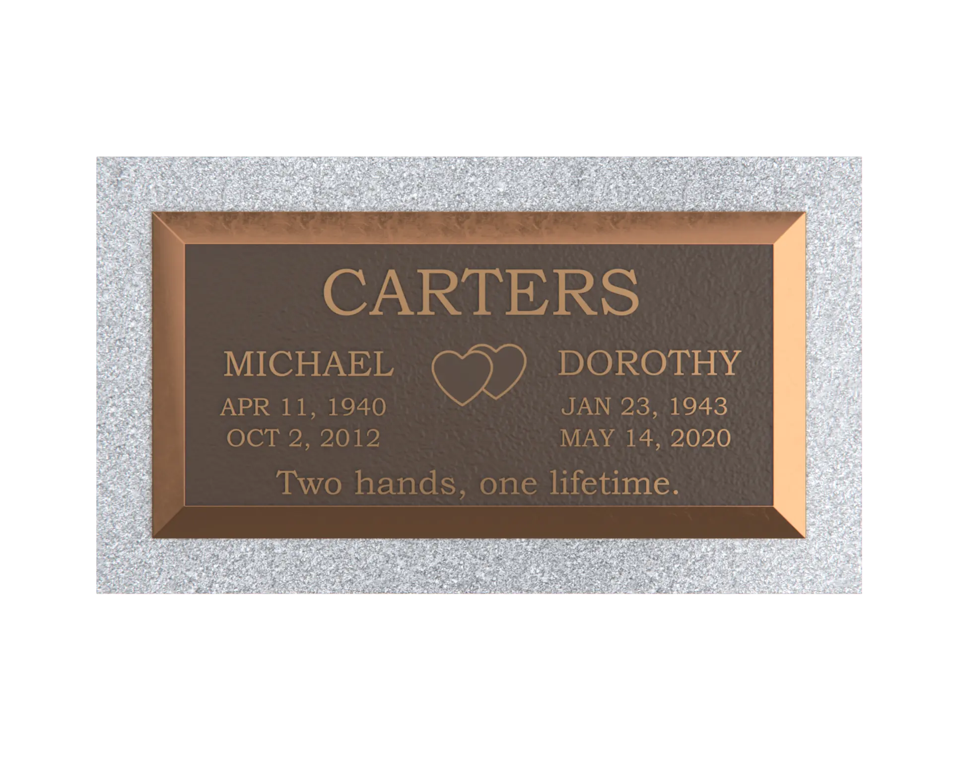 Premium Bronze Plaque 24"x 12"