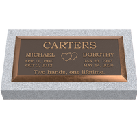 Premium Bronze Plaque 24"x 12" with Granite Base
