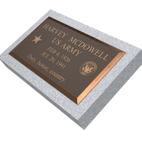 Premium Bronze Plaque 24"x 14" with Granite Base